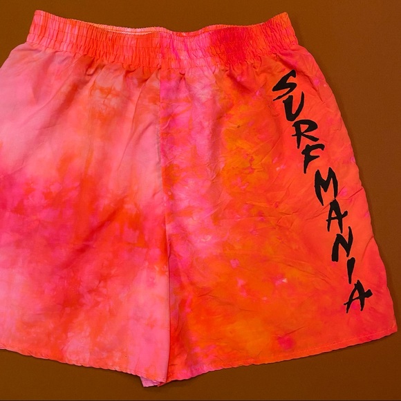 Vintage 80s pink & orange tie dye surf shorts 🌊 - Picture 2 of 7